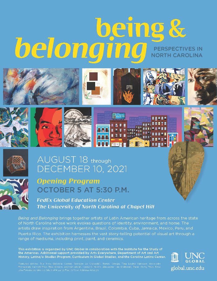 “I am here to talk about the importance of using art as a vehicle for social change. I am a huge believer that artwork can change not only narratives but also fight racism and ignorance. ”@UNC_Global #beingandbelonging
