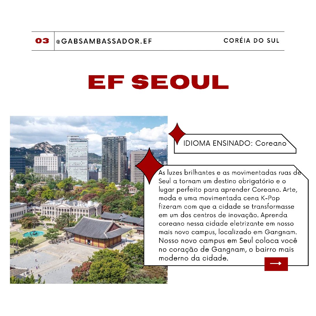 viajecomgabs's tweet photo. Hj trouxe todos os destinos de intercâmbio da @efbrasil no continente da Ásia!🌏
Quer fazer intercâmbio p/ lá ou outro lugar? Chama na DM📩

#intercambio #efbrasil #viajar #estudar #estudarfora #japao #tokyo #dubai #emiradosarabesunidos #coreiadosul #seoul #kpop #singapura #asia https://t.co/9JSwcKq317