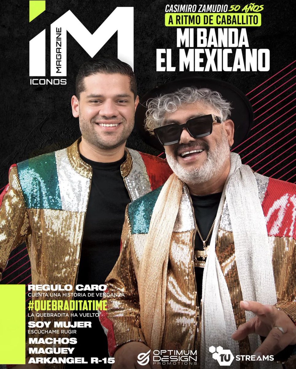 estilosucio's tweet photo. Portada nueva de @IconosMag 🔥 LA QUEBRADITA ha vuelto y ha llegado para quedarse • MI BANDA EL MEXICANO •
#regionalmexicano #musica #estilosucio #iconosmagazine #mibandaelmexicano #tustreams #regulocaro #quebraditatime #bandamachos #bandamaguey https://t.co/mDm5uxRa4P