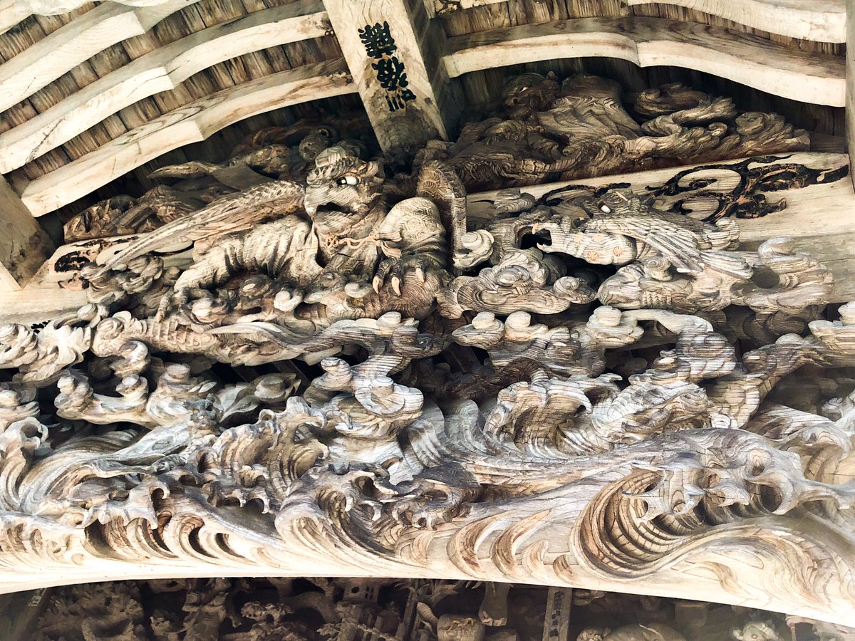 ippei_peipei's tweet photo. 【Travel Blog in Niigata】
"石川雲蝶" Uncho Ishikawa, in early years of Meiji era, was the master craftsman of a sculpture.
He left various masterpieces of a stone sculpture, a painting and a wood carving work at some temple in Niigata, so praised as "Japanese Michelangelo". https://t.co/6CEhoO7FH4