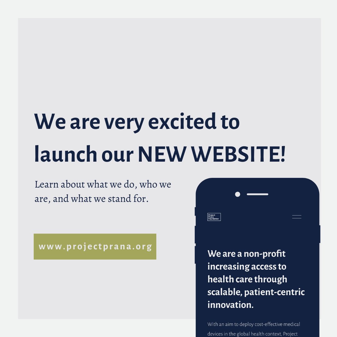 CHECK OUT OUR NEW WEBSITE! projectprana.org

We hope this website will help you navigate our organization’s initiatives, learn more about our team, and help you join us in the impact we are striving to make. Stay tuned for more excited updates! 
#projectprana #globalhealth