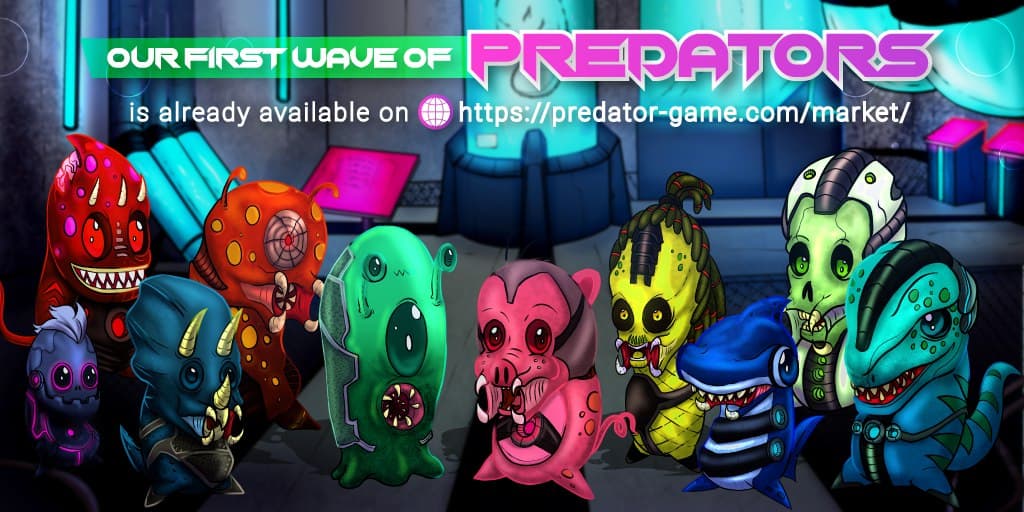Predator opens it's NFTs Market today! Be sure to check it ou! #Market #NFTs #Sales
