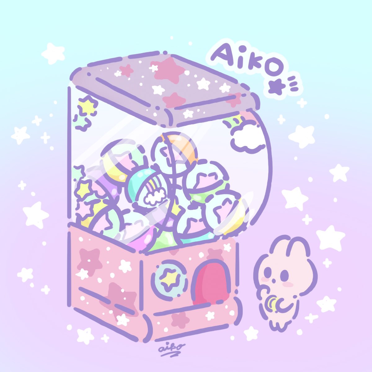 あいこ ゆめかわ ガチャ イラスト イラスト好きと繋がりたい Illustraion ゆめかわいい ゆるイラスト