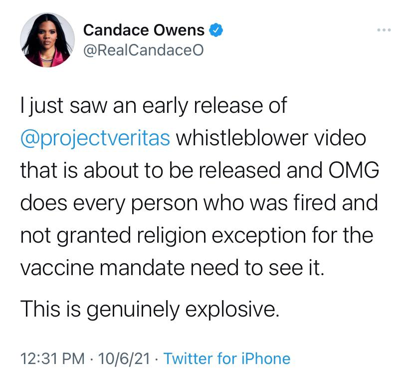 darkone1's tweet photo. it only gets better... #ProjectVeritas real #Whistleblower leaks of #BigPharma / #CDC / #WHO / #CCP #Puppetselects #CrimesAgainstHumanity https://t.co/BatqnQ4DPE