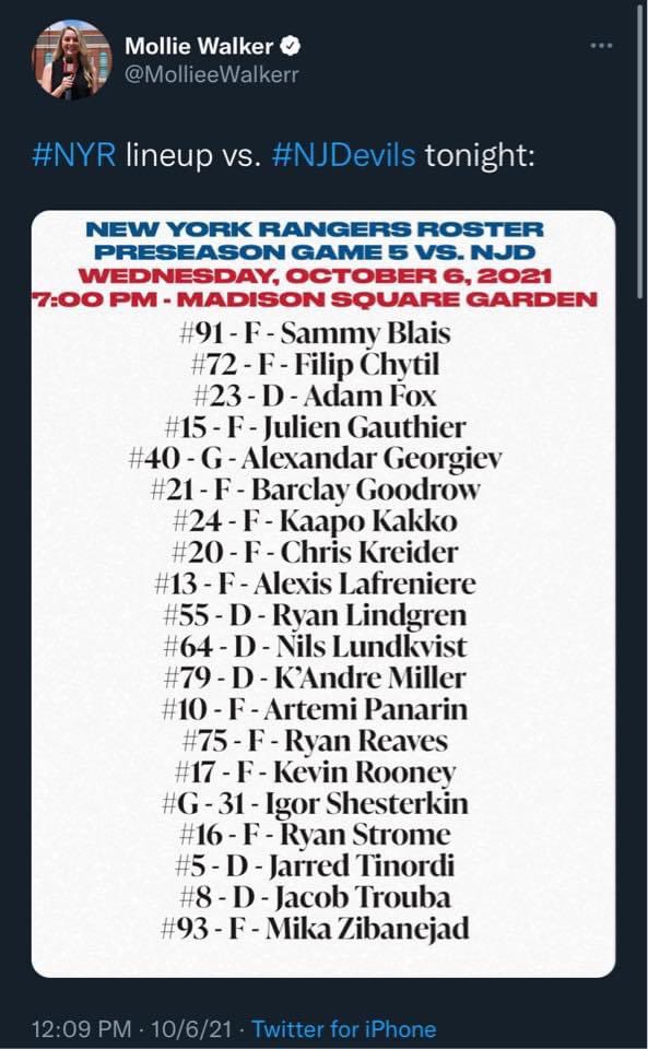 VinnyAzzinaro's tweet image. A spicier rivalry, in case you can’t see it for some strange reason. #NYRangers vs #NJDevils #KeepMSG