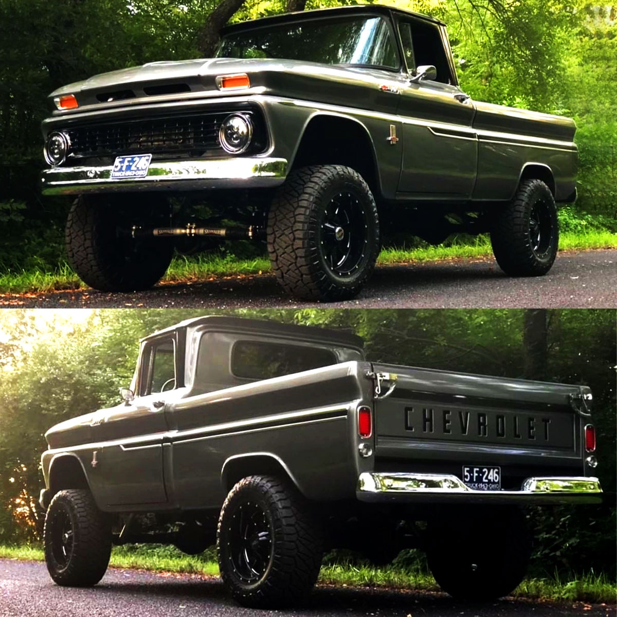 NittoTire's tweet photo. Name the tire peeking out from the lifted #C10! 😏 #TeamNitto l #DrivingLine https://t.co/ujxLG0JE2y