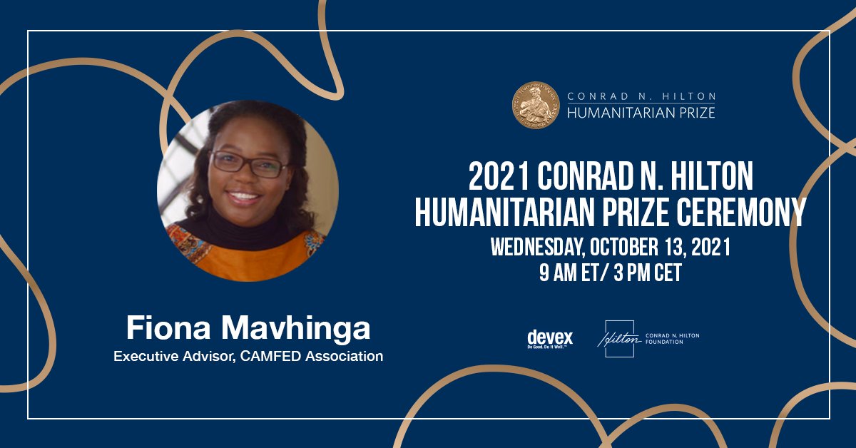 Hilton Foundation (@hiltonfound) on Twitter photo Oct. 13: Join us for the 2021 #HiltonPrize Ceremony to hear from <a href="/FionaMavhinga/">Fiona Mavhinga</a>, one of the first young women to complete her education with <a href="/CAMFED/">CAMFED - Campaign for Female Education</a> support in Zimbabwe and now leading strategic development of the CAMFED Association... hiltonfdn.org/2Hdcq6Z. #PowerofCommunities Oct. 13: Join us for the 2021 #HiltonPrize Ceremony to hear from <a href="/FionaMavhinga/">Fiona Mavhinga</a>, one of the first young women to complete her education with <a href="/CAMFED/">CAMFED - Campaign for Female Education</a> support in Zimbabwe and now leading strategic development of the CAMFED Association... hiltonfdn.org/2Hdcq6Z. #PowerofCommunities