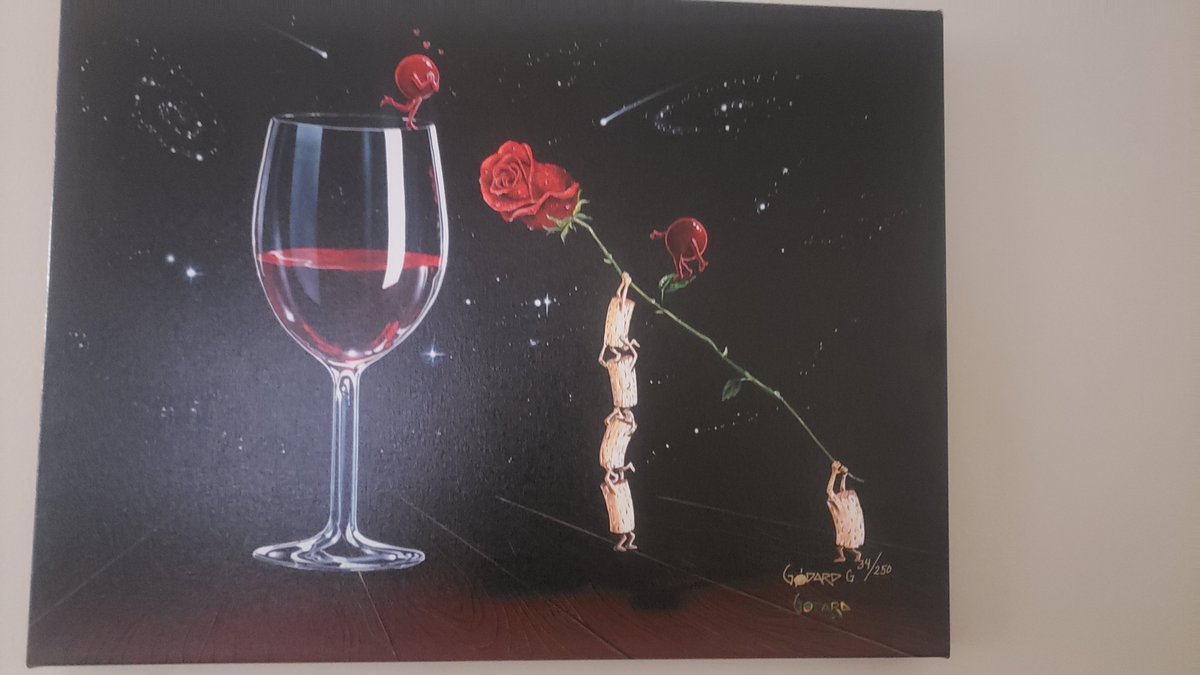 bmoore290's tweet image. Just got my first michael godard print in the mail today, feeling very cultured now. #michaelgodard