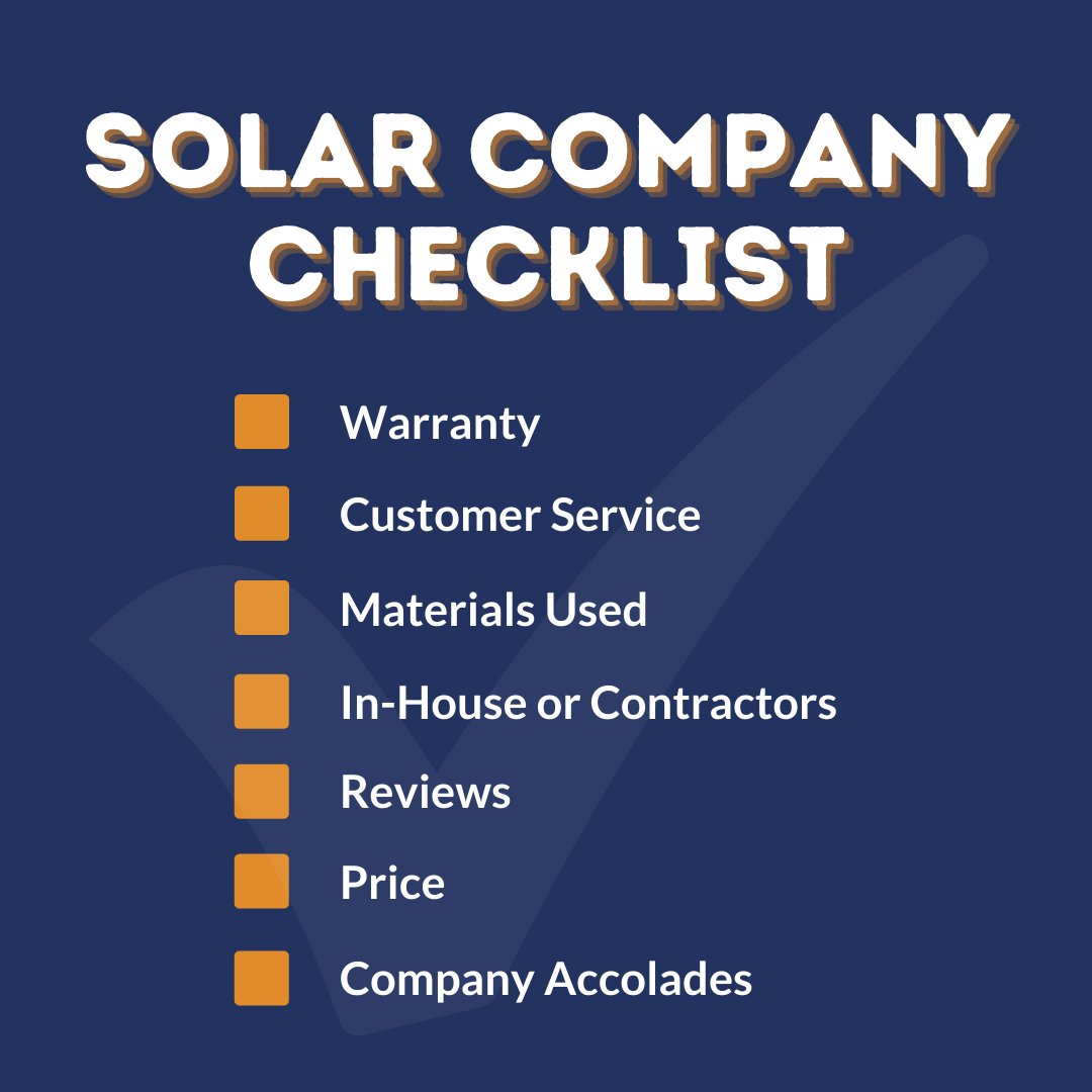 SunVenaSolar's tweet photo. Not sure what to look for in a solar provider? Use this solar company checklist to help you make the right choice! 

#solarenergy #solarpower #homesolar #residentialsolar #solarroof #floridasolar #flsolar #solarpanels #solarinstall #renewableenergy #greenenergy https://t.co/s1lMzTqhfh