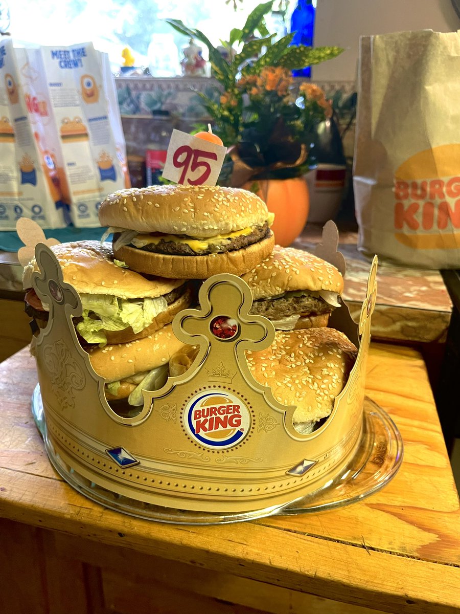 ky_hof's tweet photo. All she wanted for her birthday was a @BurgerKing whopper!

Happy 95th Birthday Grandma! We love you! 🍔

#burgerking #whopper #whoppercake #grandma https://t.co/p5DiQC8JVK