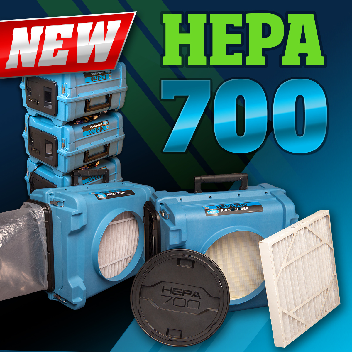 Powerful AND quiet?! New HEPA 700 now shipping with variable airflow to 700 CFM, low 1.5-3 amps, GFCI outlets AND Command Hub touchscreen - control airflow and monitor filter health remotely with free mobile app (coming soon)! Go to ow.ly/aRMc50Gnm9w for more info.