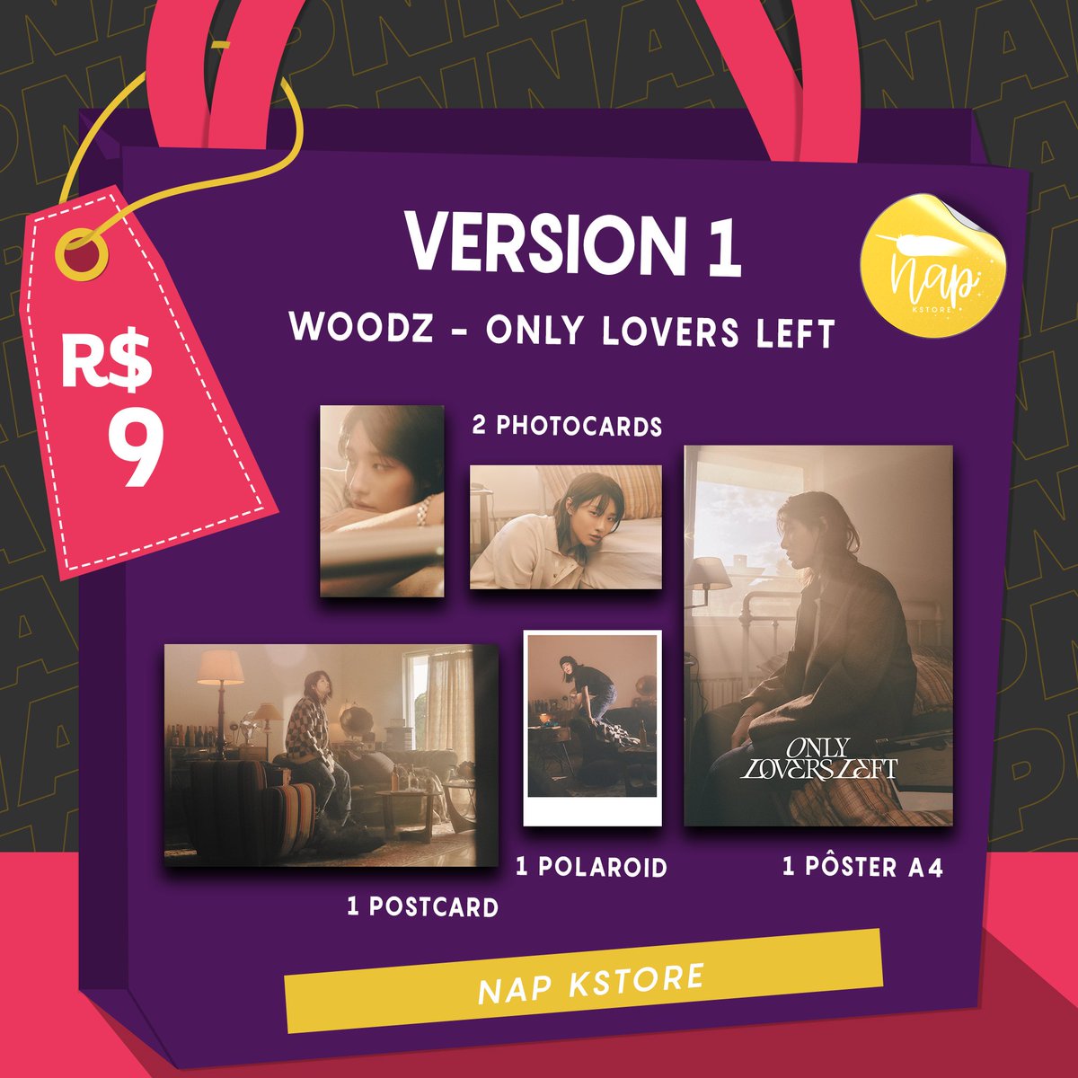 NapKStore's tweet image. [FANKIT WOODZ]

🛍️ VERSÕES: R$9,00
🎁 COMBO: R$18,00
💰 PAGAMENTO: boleto, deposito/transferência, cartão e pix
🚚 FRETE FIXO: R$10,00

📅 PRODUÇÃO E ENVIO: 20 dias úteis

📩 FAÇA O SEU PEDIDO NA DM