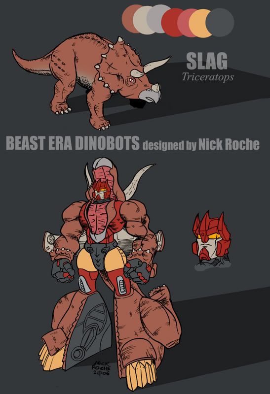 jcburcham's tweet photo. Up for a blast from the past? Dug up these old character sheets @NickRoche  drew up [that I made my color guides with] for Spotlight: Shockwave! And now we're ALL dinosaurs D; https://t.co/t6sWSYXkiw