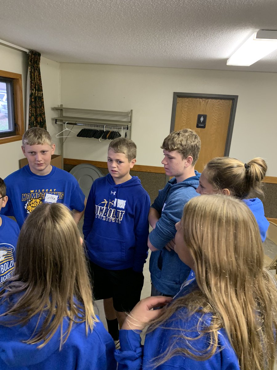 Great day with these students at the Middle School North Central Conference Leadership Retreat.