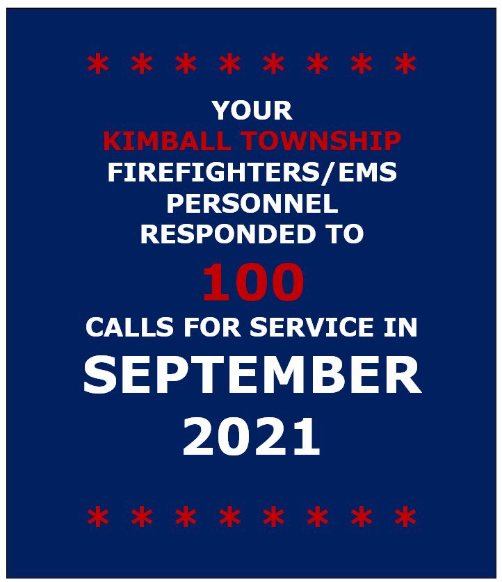 FdKimball's tweet photo. Curious how many and what types of calls we responded to in September? Check out the metrics section of our website: https://t.co/tGpYK2DocR
#stclaircounty #kimballmi #fdkimball #firefighters #metrics https://t.co/9vS3kHGmJI