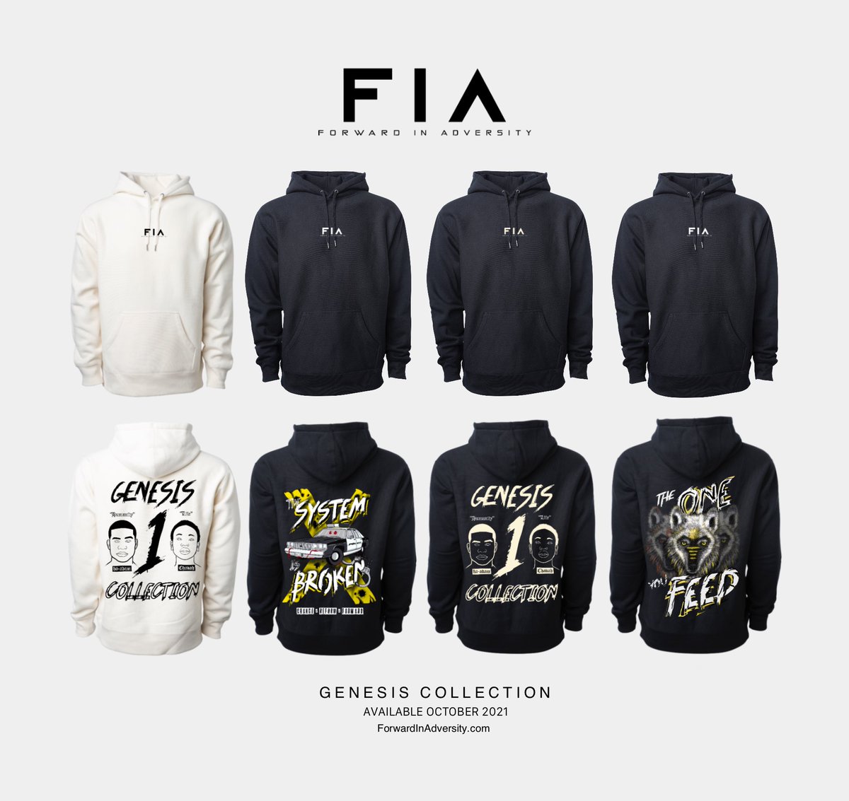 ForwardInAdv's tweet photo. GENESIS COLLECTION available October 2021.

This upcoming release will feature premium ribbed heavyweight hooded sweatshirts, accented with silver metal drawcord tips.

Exclusively at https://t.co/wAyxrkQRen https://t.co/b830iilAEQ