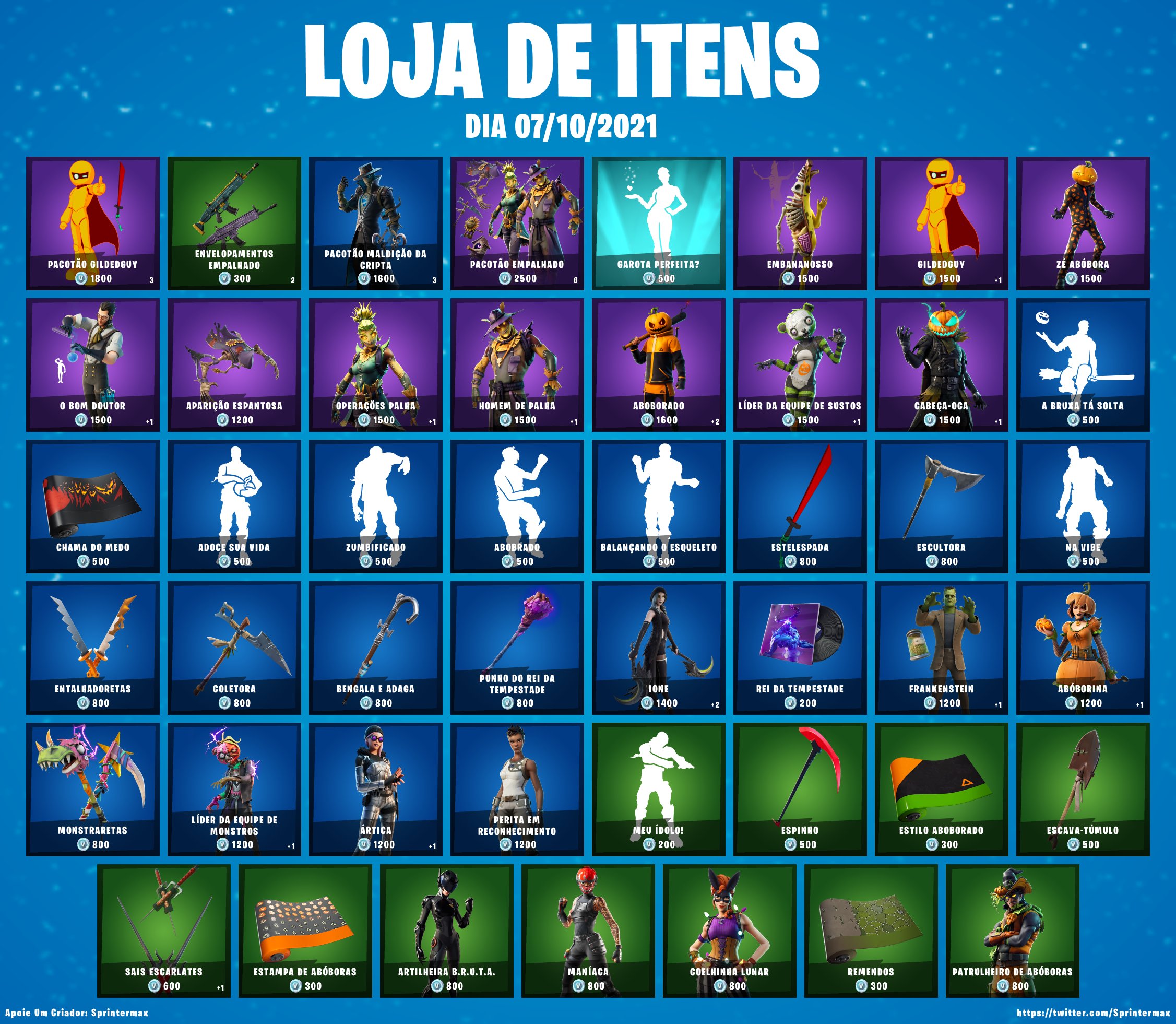 iannzits on X: 🛒 #Fortnite Loja de Itens