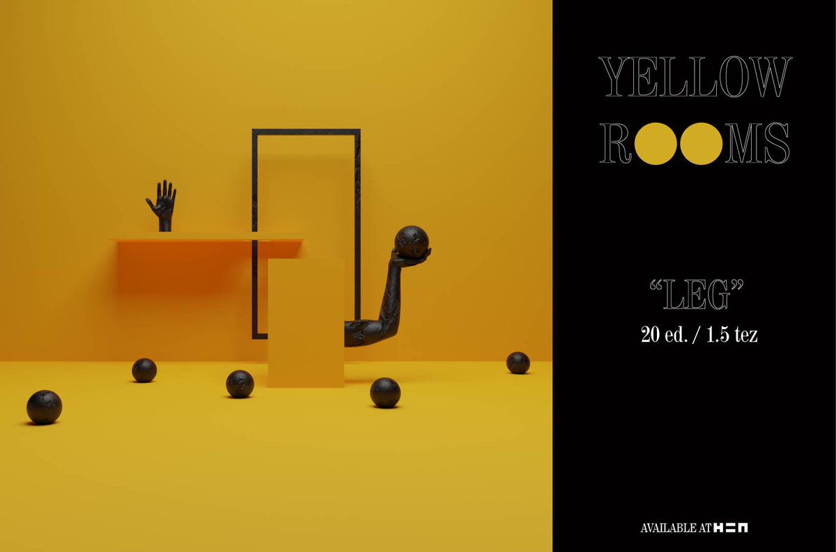 s4nt1_405's tweet photo. NEW DROP ✨👁️

"Arm" is out, check it out on @hicetnunc2000 🖐️

This is the second piece from collection "Yellow room"🟡

LINK > https://t.co/9IeRY6Zsfh

Sound design by @Aurelio____ , use headphones for a better experience✨🎛️

Hope u like it! ✨

LINK > https://t.co/KIiD7ZgyvH https://t.co/zjcp20UUFu