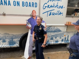 Today <a href="/TheRock/">Dwayne Johnson</a> sent the <a href="/Teremana/">Teremana Tequila</a> crew to feed <a href="/loukyfire/">Louisville Fire Dept</a> &amp; <a href="/LMPD/">LMPD</a>. Thanks for the tacos, french toast, good tunes &amp; mana! Some of us were more excited than others!  #LMPD #LFD #Teremana #TheRockRocks
