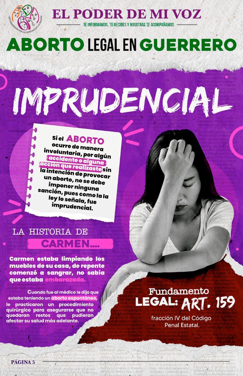 RedMujeresGro's tweet photo. 📣 #ElPoderDeMiVoz 
Te informamos, tú decides, te acompañamos.

#ILE #Guerrero #AbortoLegal https://t.co/8M4wntWFj7