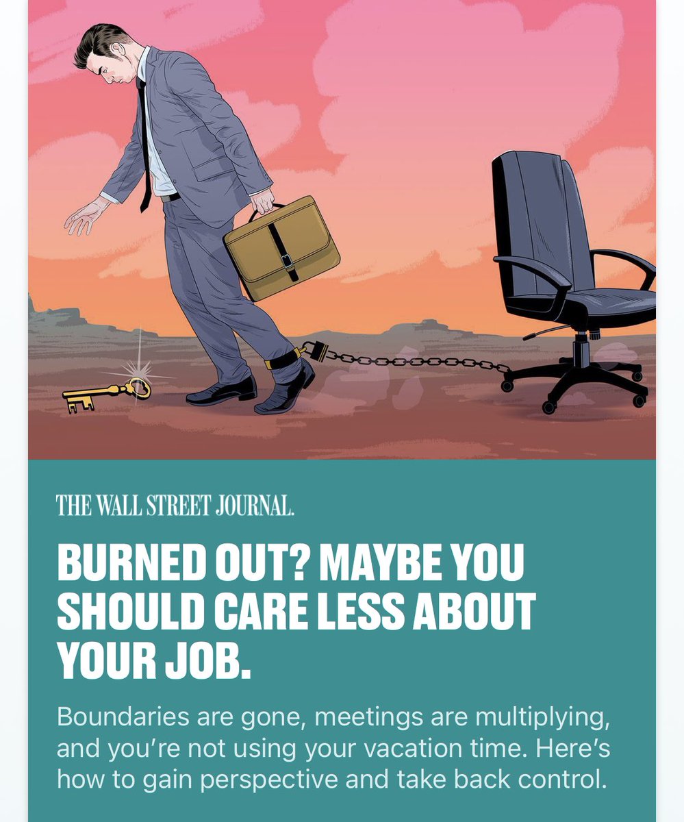 Maybe the job should care more about you.