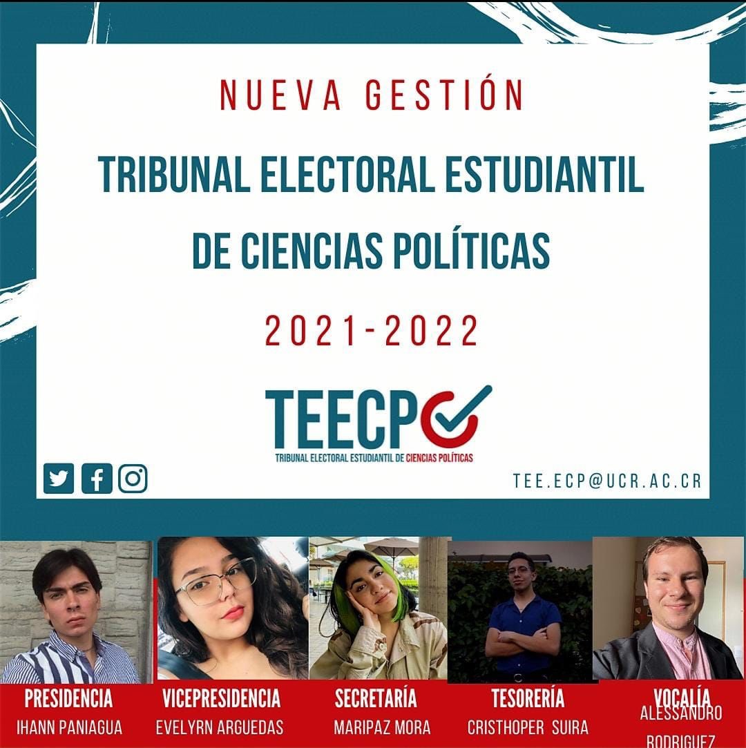 teecp_aecp's tweet photo. Este Tribunal les comunica que en la Asamblea General de Estudiantes se escogieron los puestos vacantes del TEECP y quedaron estructurados de las siguente manera! Les agradecemos su participación 🤍 https://t.co/TFHXkEbPSu