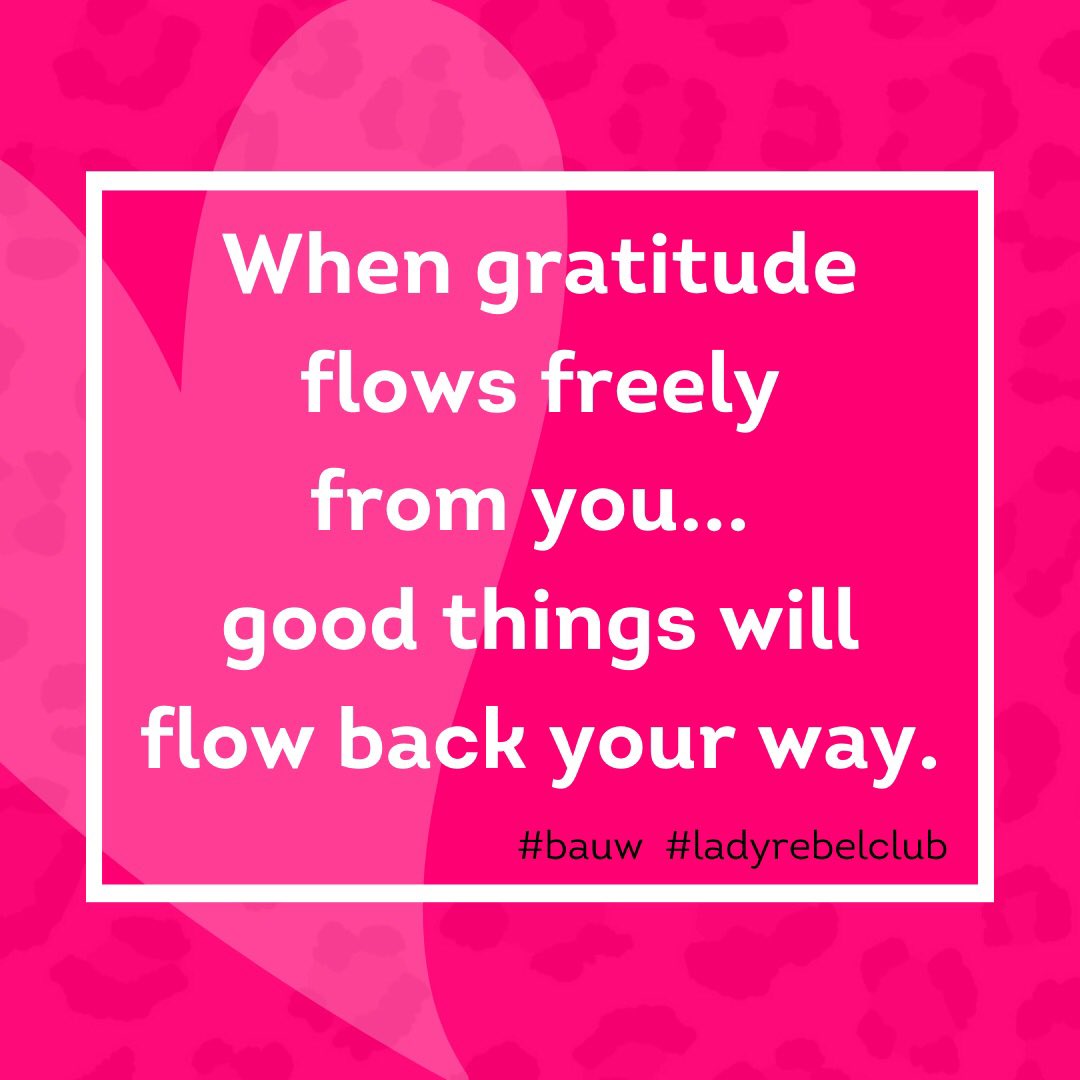 LadyRebelClub's tweet photo. #gratitude is so important. As I say, there is always someone who has it better and always someone who has it worse. Be thankful for what you do have and pay that forward. #ladyrebelclub #bauw https://t.co/hVUIijHZhg