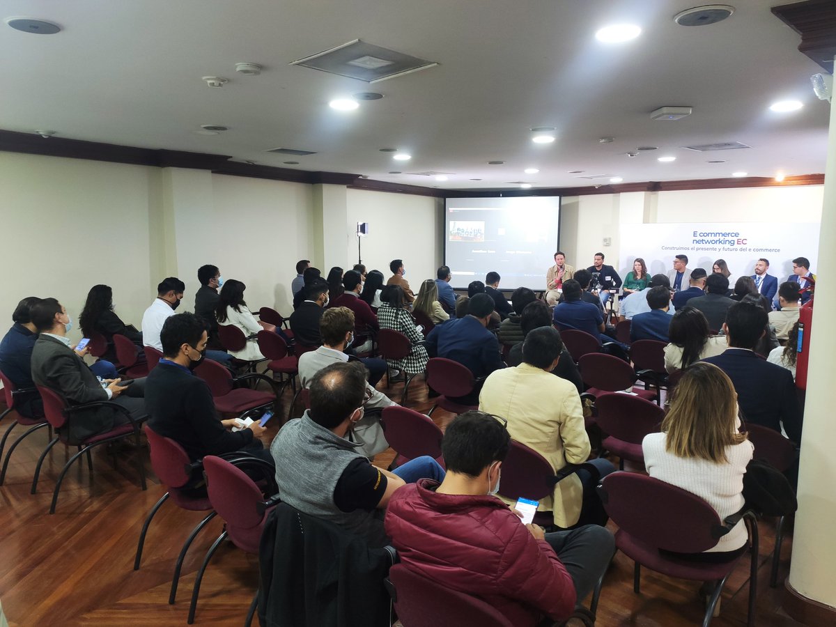 CITECec's tweet photo. Casa llena en el evento #ECommerceNetworking en @lacamaradequito junto con @IMPAQTOec y #BouCompany ππ»ππ»ππ» https://t.co/80agdK3PKm