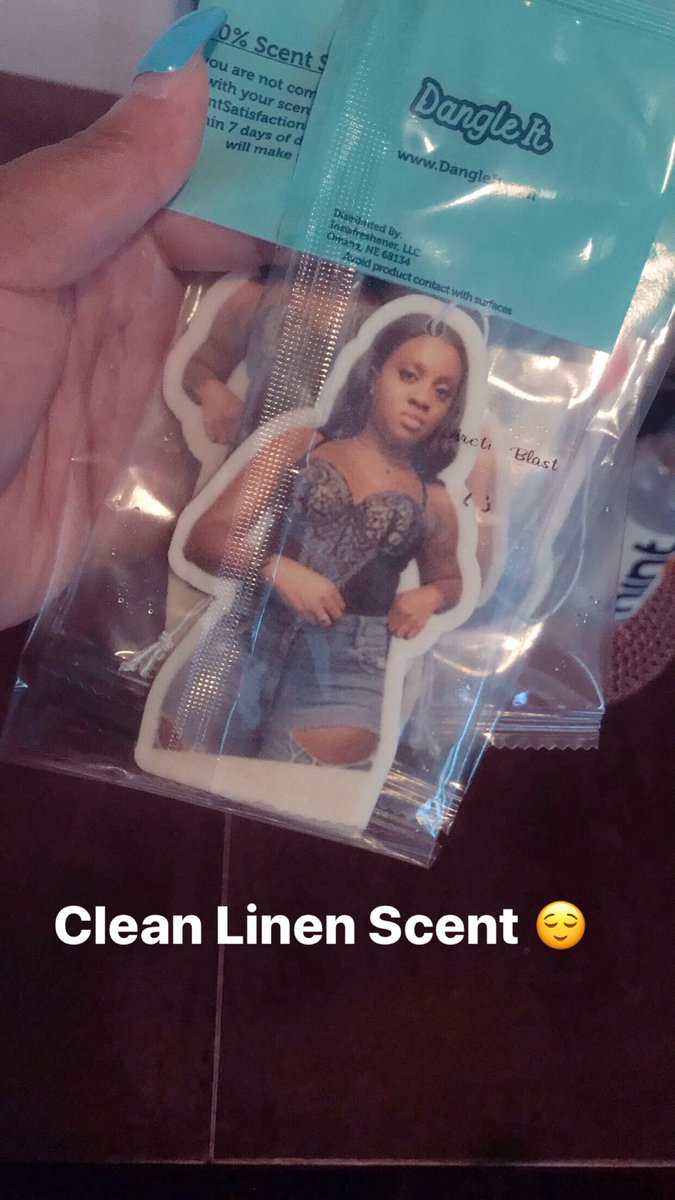 star_darby's tweet photo. Hang me up in your car so I know it’s real 😂😂 #PersonalizedAirFreshener #dangleit https://t.co/glT0Bbxlcj