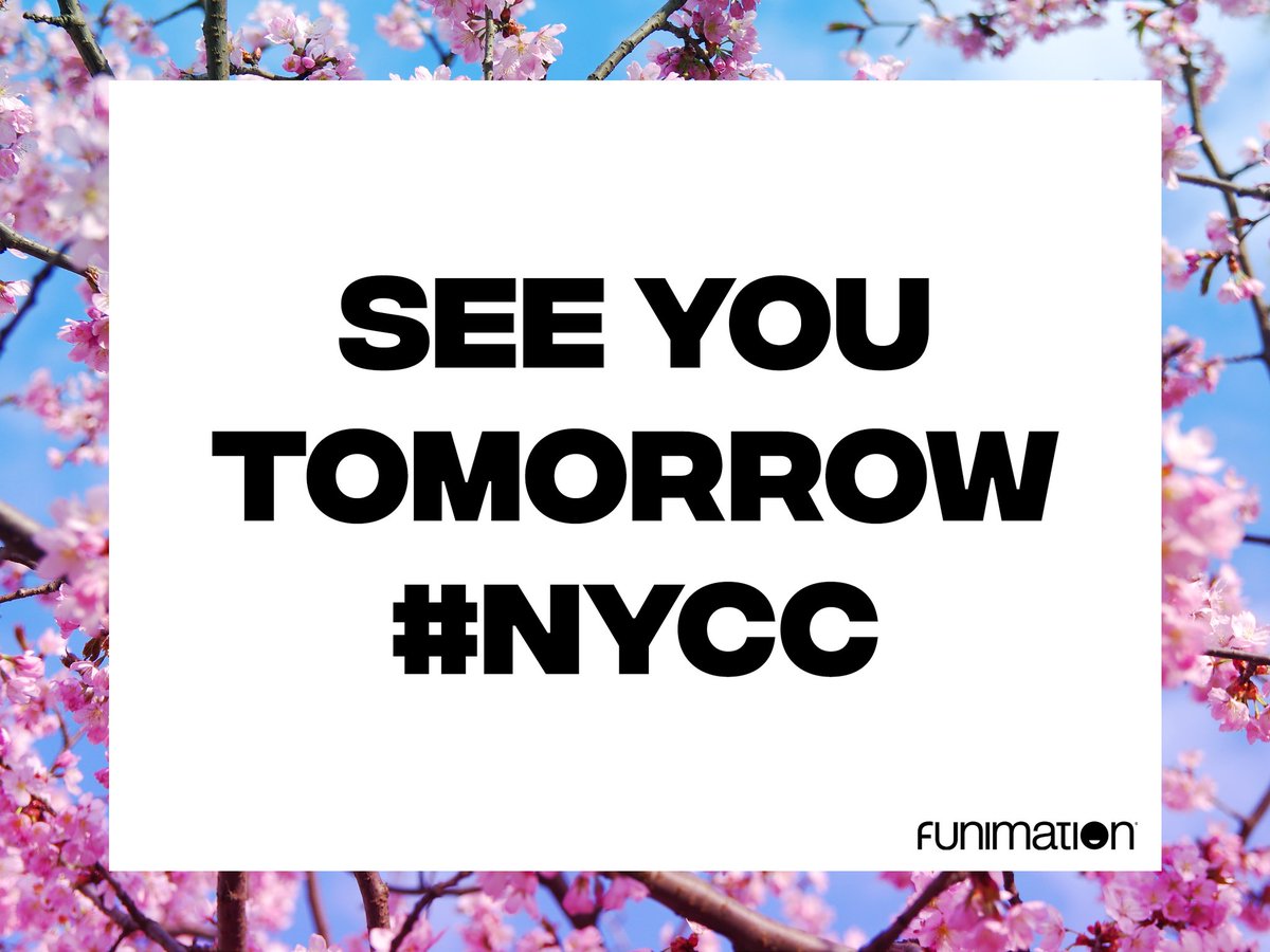 Funimation's tweet image. ✅ Badge
✅ Camera
✅ Mask

The first 200 verified Funimation subscribers will get VIP seating at our panels! #NYCC