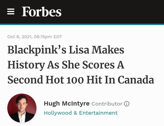 abcdefghi_isa's tweet photo. “Money” เดบิ้วต์ครั้งแรกในรายการ Canadian Hot 100 ในสัปดาห์นี้อยู่อันดับที่ 95 กลายเป็นทั้งความสำเร็จในประเทศและเป็นชัยชนะครั้งใหญ่สำหรับนักดนตรี ตอนนี้ #LISA ขึ้นอันดับถึงสองครั้งโดยไม่มีเพื่อนร่วมวง Blackpink นั่นเป็นความสำเร็จของนักดนตรี K-pop"

#YGLetLisadoHerWork https://t.co/FLihjxWnCW