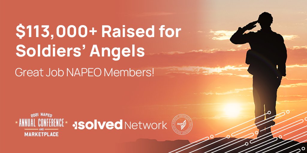 isolvedhcm's tweet image. Congrats to @NAPEO for the incredible work they did for @soldiersangels!

Thank you to everyone who stopped by the #isolvedNetwork booth and made a donation and a difference.