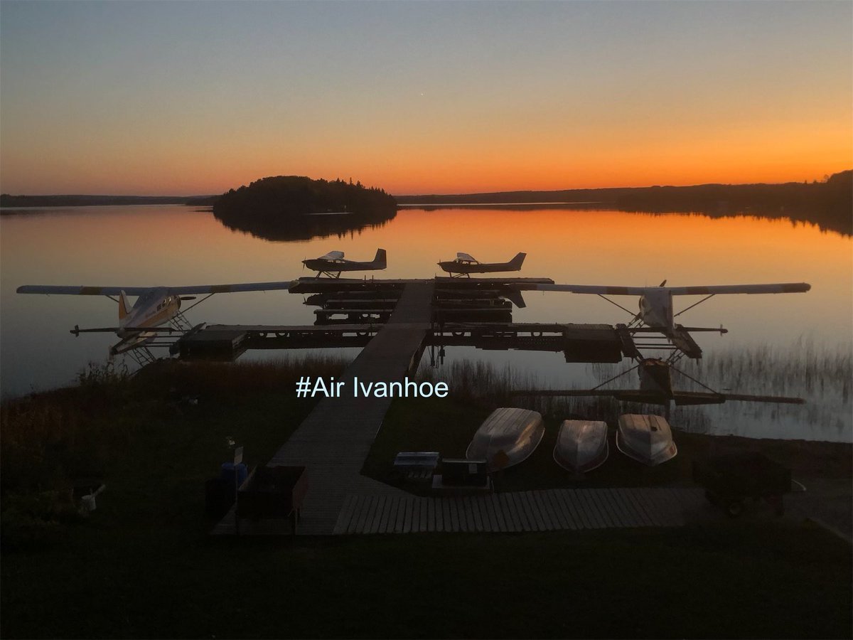 The last night for floatplanes at Ivanhoe Lake 2021 !!! #beautiful #machines #sunset #lakelife - hope to see ya next year for a fly in fishing trip !!! #AirIvanhoe #wilderness #NorthernOntario #Canada #Canadian #wildernesslake #lakelife #travel #resort #tourismOntario #Tourism