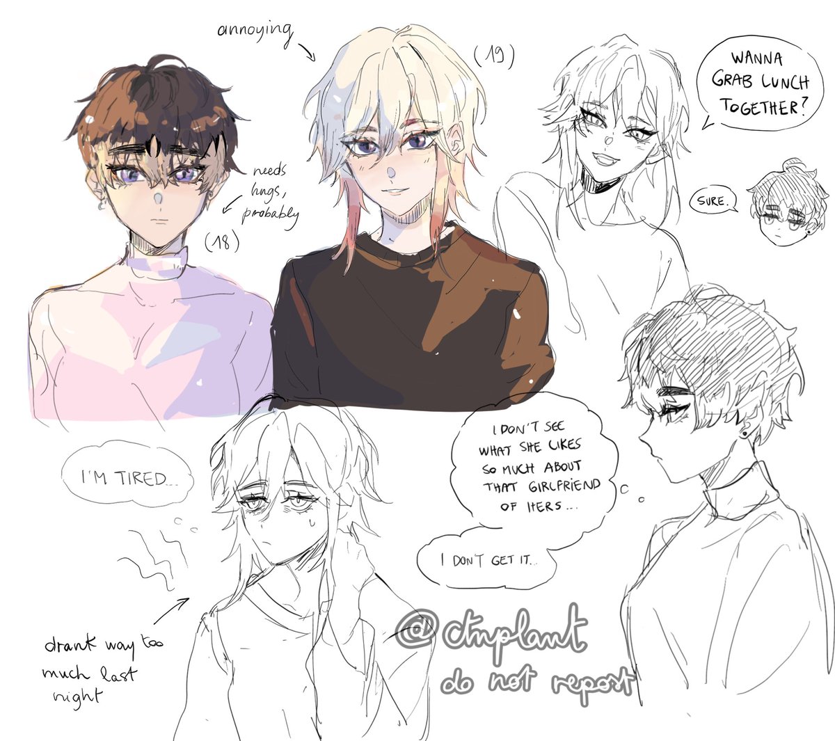 doodled some new ocs instead of sleeping 