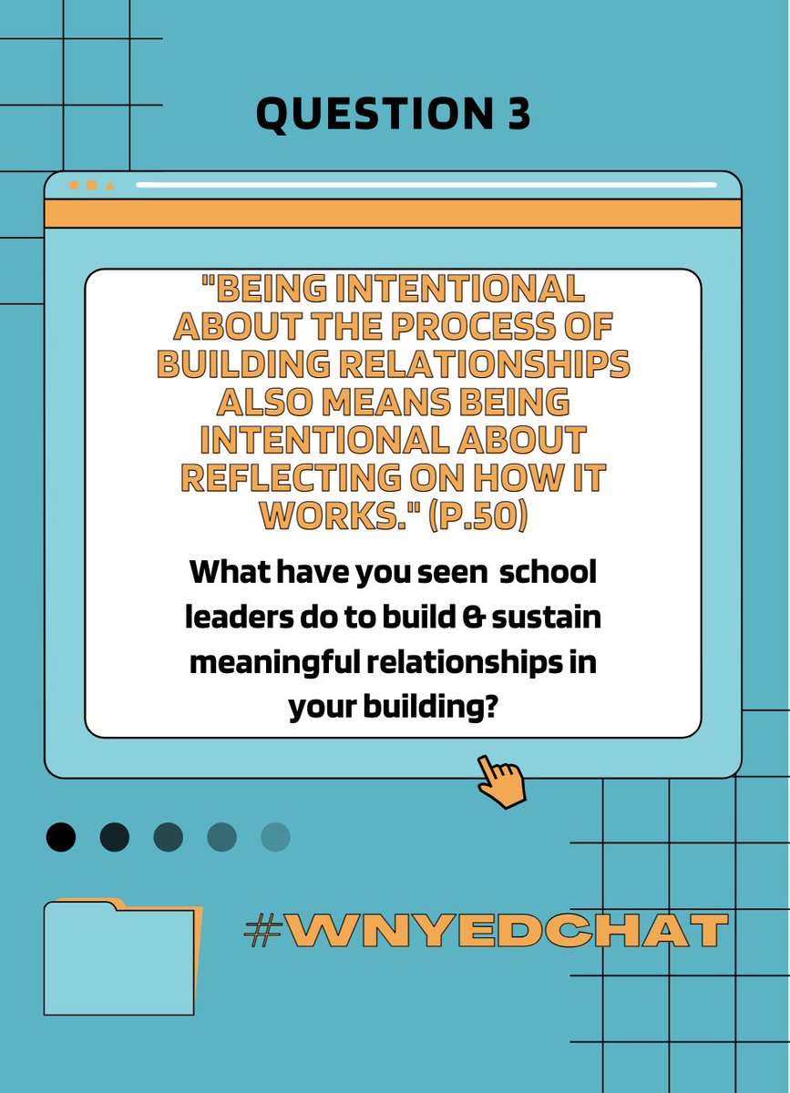 RalstonK's tweet photo. Q3: Build Relationships #wnyedchat https://t.co/g9IavZafw0