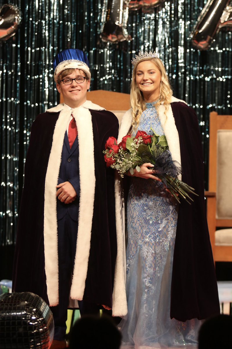 Austin Braun and Sadie Voss are JCC Homecoming king and queen.