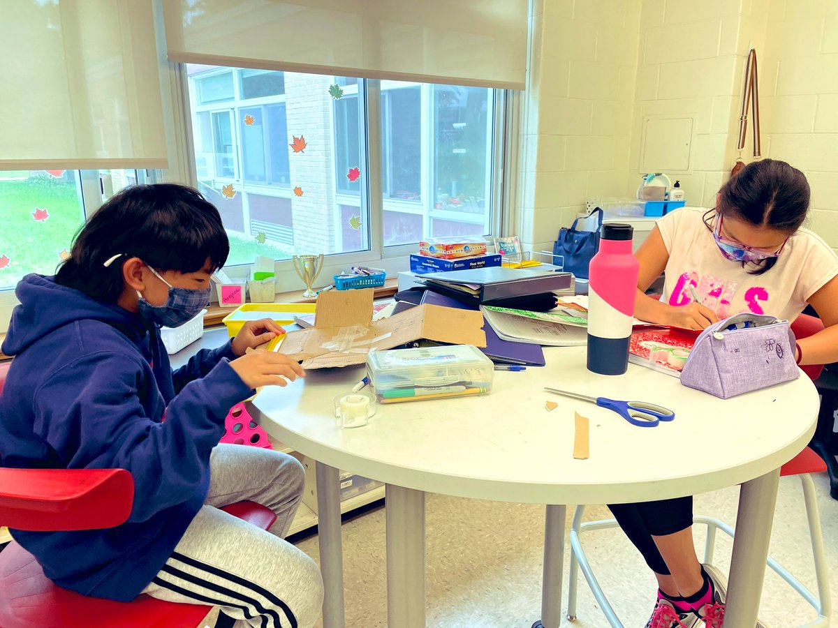 Falconet75's tweet photo. Deconstructing boxes to determine the amount of cardboard that is used to make rectangular prisms.  These mindful mathematicians labeled, measured, cut and calculated surface area using day to day boxes.  @AmyDiMeola https://t.co/UpckduoNiK