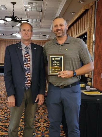 Congrats to our own ⁦<a href="/fairwayphilly/">Phill Miller</a>⁩  on his Salesman of the Year award from ⁦<a href="/UtahGCSA/">Utah GCSA</a>⁩ well deserved!! ⁦