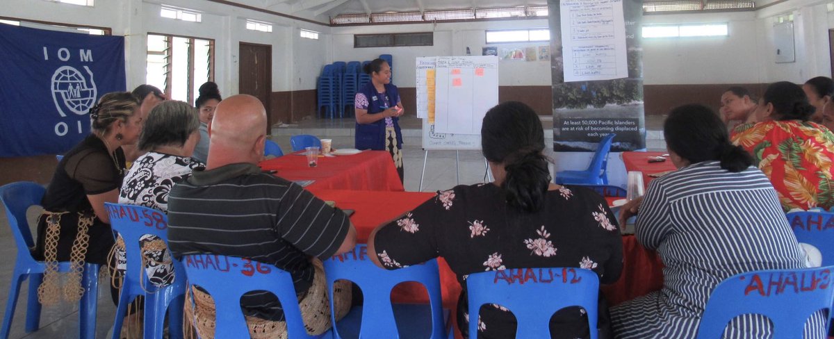 sifa_lynette's tweet photo. “We’re trying to voice ‘what is more important when being displaced - life or the environment?’ planting trees take years to grow we need immediate safety from coastal surge”, Mr. Tovi echos ‘Ahau community concern in the CVA study 29-30 Sept,21. @EUPasifika @IDMC_Geneva @IOMFiji https://t.co/dfxTMLPmbf