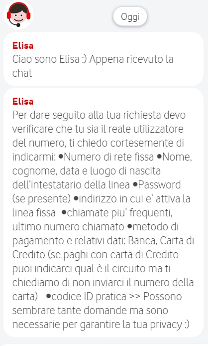 lapo_it's tweet photo. @VodafoneIT ma il vostro operatore stava cercando di avere i miei dati per venderli al miglior offerente, o veramente la vostra procedura di assistenza chat è così bizantina? https://t.co/YQswRqvtBE