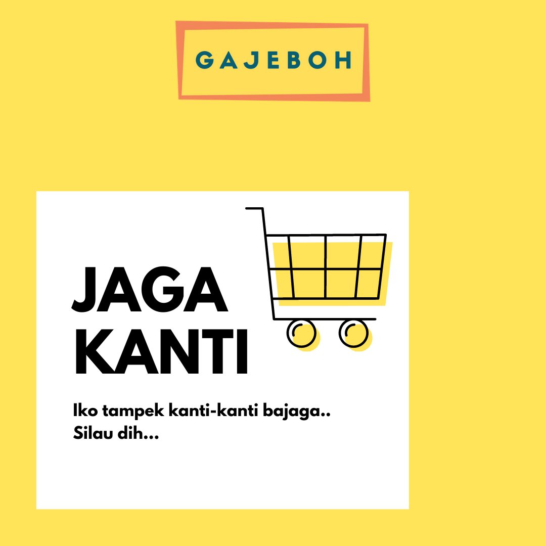 gajebohcom's tweet photo. Nah-nah kito ramian #JagaKanti @gajebohcom ko. InsyaAllah berkah basamo. Cigok ciek di: @matokayoe @pempek_ayunda @azimacollection_official https://t.co/no5eGIJ0QA