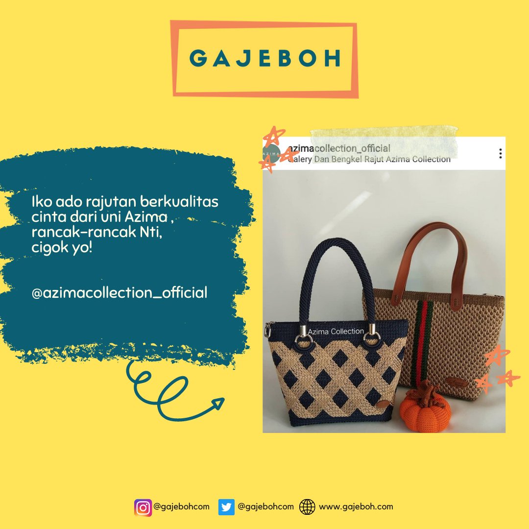 gajebohcom's tweet photo. Nah-nah kito ramian #JagaKanti @gajebohcom ko. InsyaAllah berkah basamo. Cigok ciek di: @matokayoe @pempek_ayunda @azimacollection_official https://t.co/no5eGIJ0QA