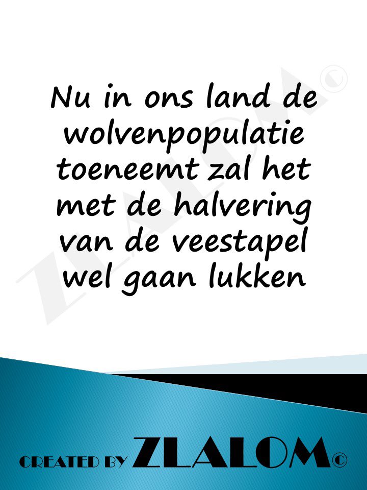 ZLALOM_NL's tweet photo. Wolf
#Zigzag #taal #nederlands #humor #glimlach #news #bitcoin #goodmorning #funny #beautiful #quoteoftheday #lol #fun #smile #quotesdaily #instaquote #nederland #wolf #wolfpopulatie #veestapel #halvering #D66 #uitgezet #animals #PvdD #dierenrijk #natuur #omdenken https://t.co/7PlHglDogq