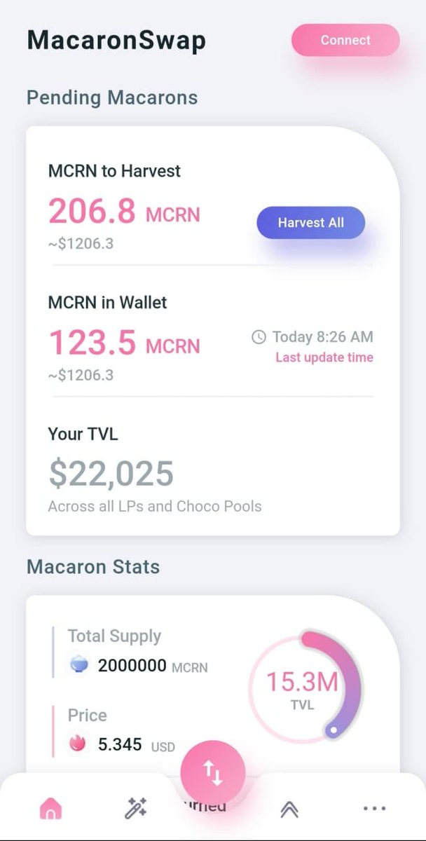macaronswap's tweet photo. Good morning with a sneak peek to #MacaronSwap mobile app! 👀 🔥🔥🔥

Stay tuned for updates!

🔗 https://t.co/lxGGjcmsuM
🔗 https://t.co/LZGuhQzows
📲 https://t.co/ZZwR0n16oM

#MCRN #BNB $MCRN #YieldFarming #DeFi #BSC #BUIDL #Mobile #MobileApp #BinanceSmartChain https://t.co/QaK8evZcv9