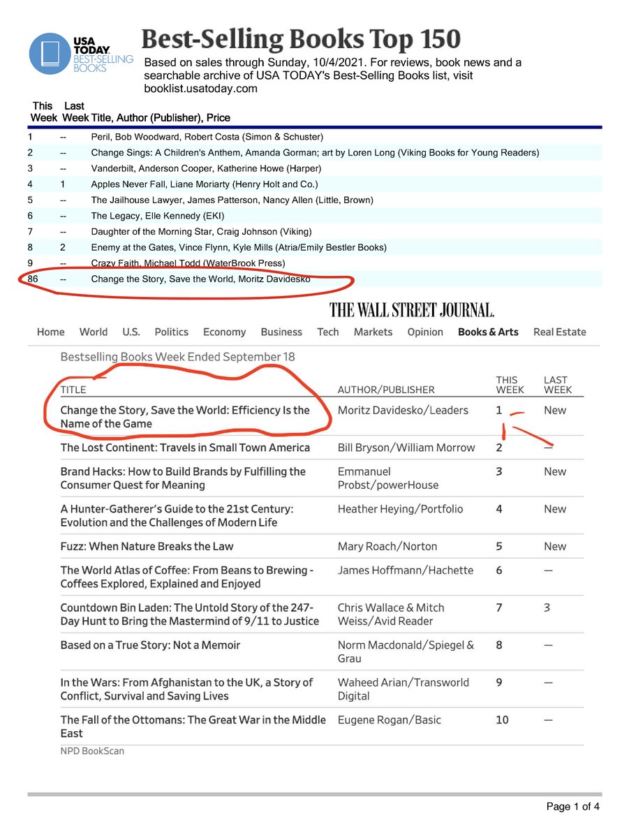 Congratulations Moritz Davidesko, #1 Wall Street Journal best-selling author of "Change the Story, Save the World" proudly published by Leaders Press. Check out what they hype is all about! amazon.com/dp/B09DWYHFY6 #amwriting #usatoday