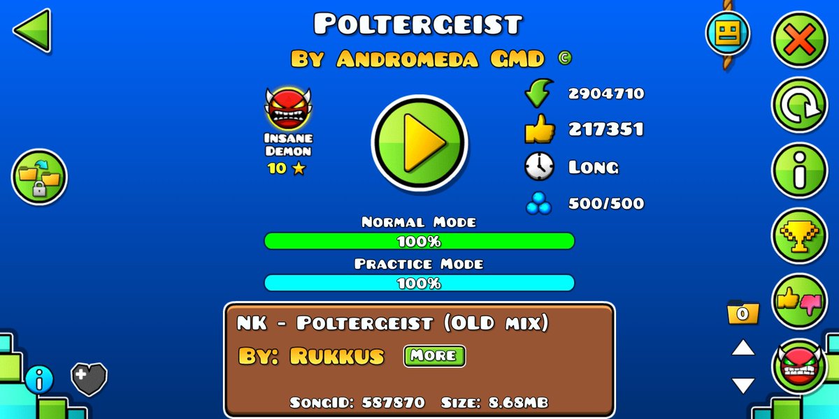 Thanathos_GD's tweet photo. HE AQUÍ MIS DOS ÚLTIMOS GRAN LOGROS, SOBREVIVIENTE AL POLTERGEIST Y A "RED WORLD" CADA UNO CON CASI 8,000 INTENTOS https://t.co/9ia2boRFiK