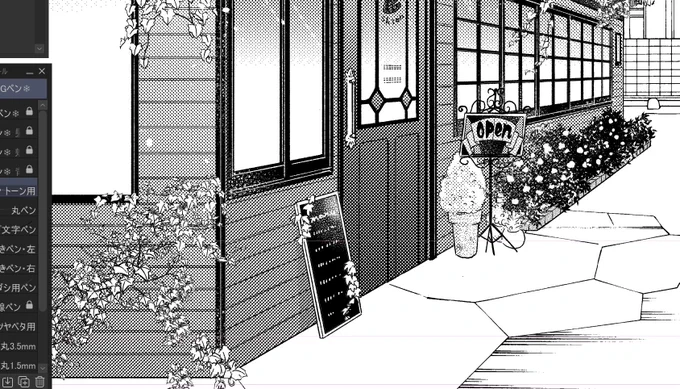 ちまちま背景準備してます✏︎☕️*゜.・
植物成長させたり直したり 