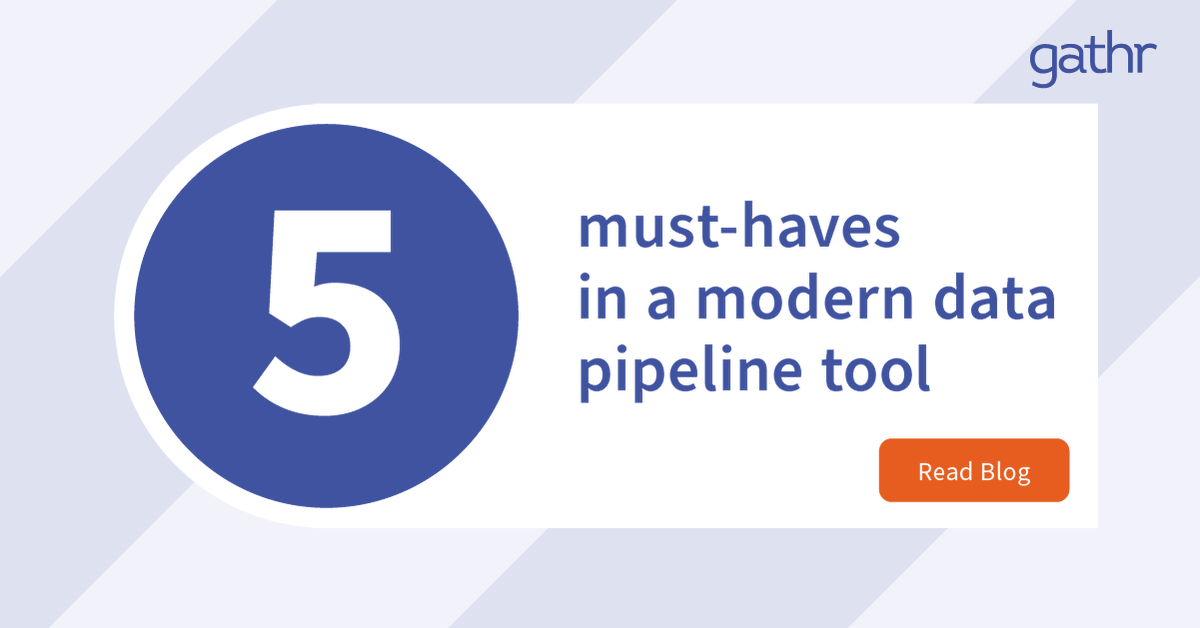 Gathr_One's tweet photo. Read this blog to discover 5 must-haves in a modern data pipeline tool - https://t.co/l3ap4DDErh #datapipeline https://t.co/ukYBBA3keK