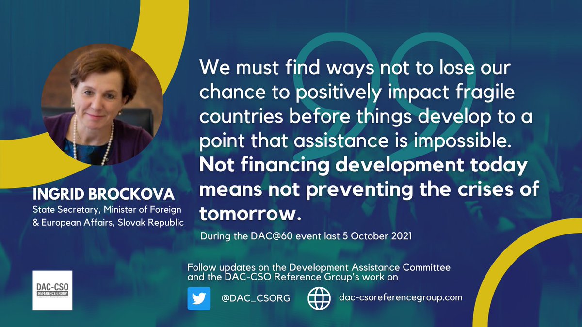 DAC_CSORG's tweet photo. ICYMI: The @OECD @OECDdev marked its 60th anniversary in an event last 5 October. Delegates and members of the international community shared their insights on its achievements and what remains to be done. #DAC60 #internationaldevelopment #sustainabledevelopmentgoals #foreignaid https://t.co/mGlHQVvc6I