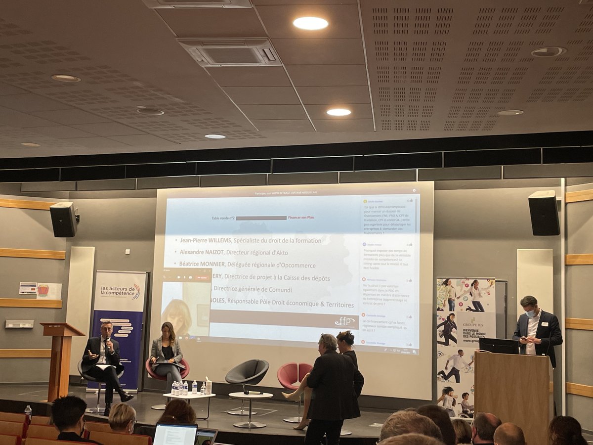 [Retour en image] 2ème table ronde sur le financement du plan de développement des compétences. Eclairage d’AKTO &amp; OPCO COMMERCE  sur leurs rôles et leur accompagnement des entreprises. La nécessité d’une collaboration tripartite entre entreprises, organismes de formation et OPCO